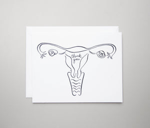 Uterus Thank You Card